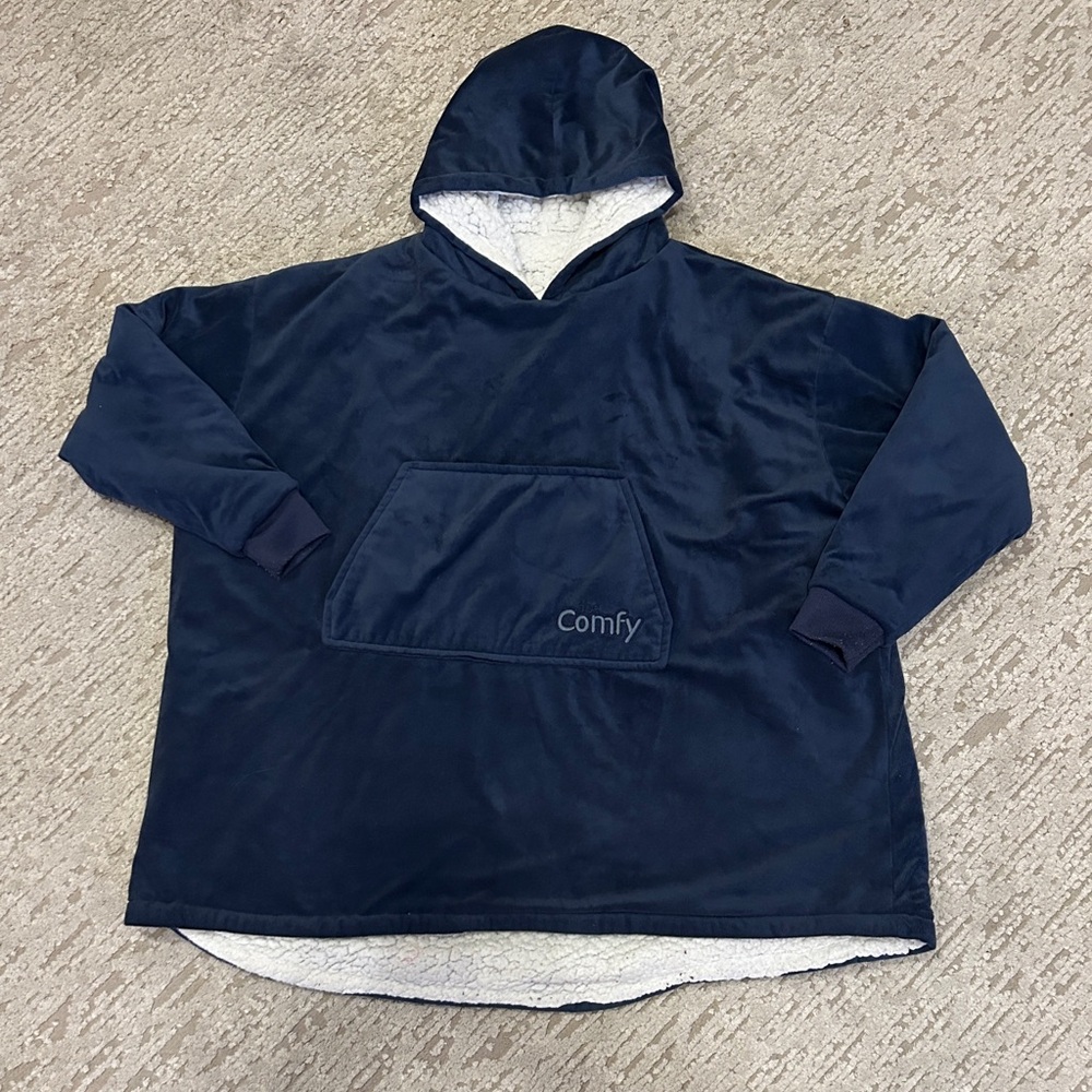 Comfy Kids Navy Blue Hooded Jacket